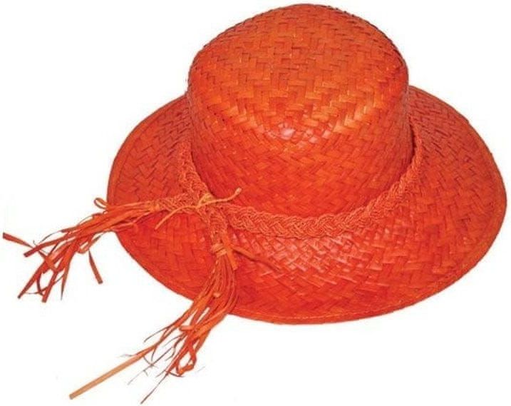funny fashion Dámský slamák - oranžový - obrázek 1