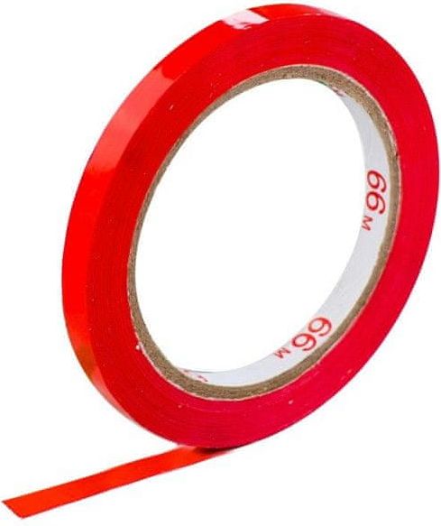 Obreta Lepící páska PP 9x66 uzavírací červená - 3 balení - obrázek 1