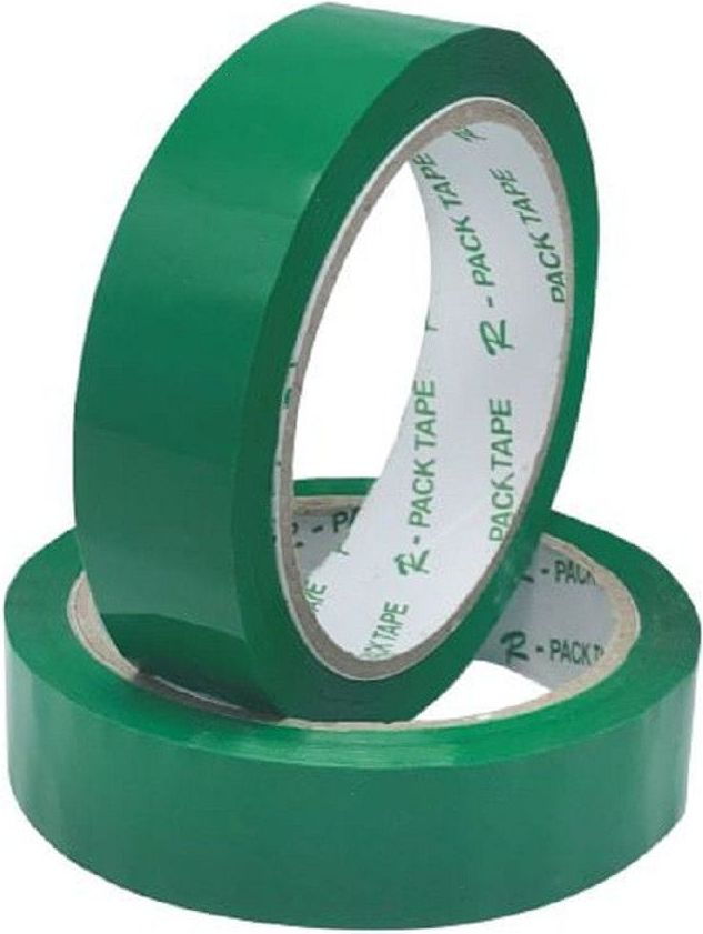 Reas-Pack Lepící páska PP 25x66 zelená - 4 balení - obrázek 1