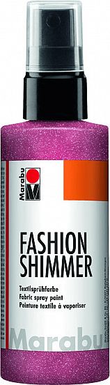 Barva na textil ve spreji Fashion-Shimmer Spray 100ml Červená - obrázek 1