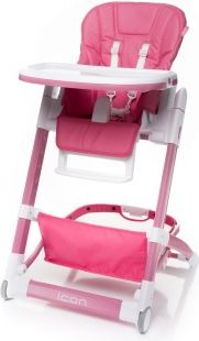 4Baby Jídelní židlička ICON Pink - obrázek 1