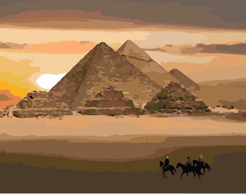 Gaira® Malování podle čísel Pyramidy M1361 - obrázek 1