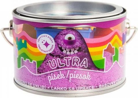 Ultra písek s glitry - fialový 200g - obrázek 1