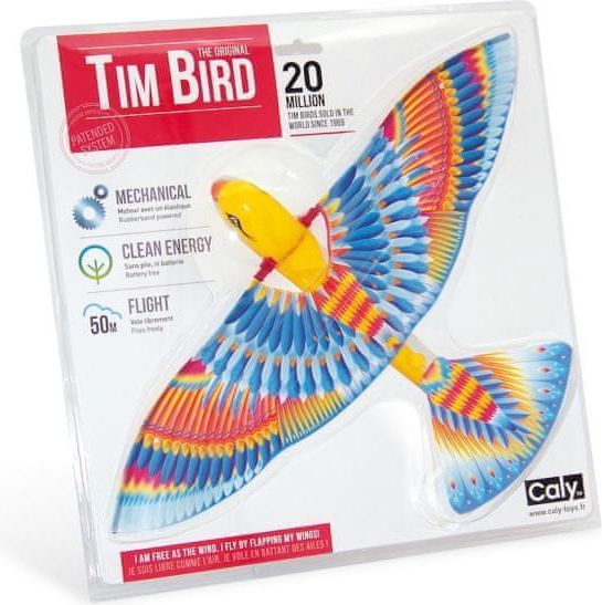 CALY Mechanický pták - letající hračka TIM BIRD - 50 - obrázek 1