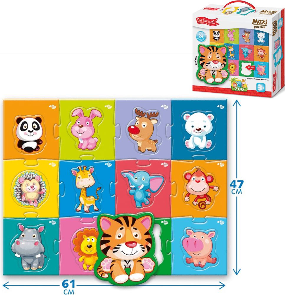 Farfarland Dětské puzzle - " Zoo" - obrázek 1