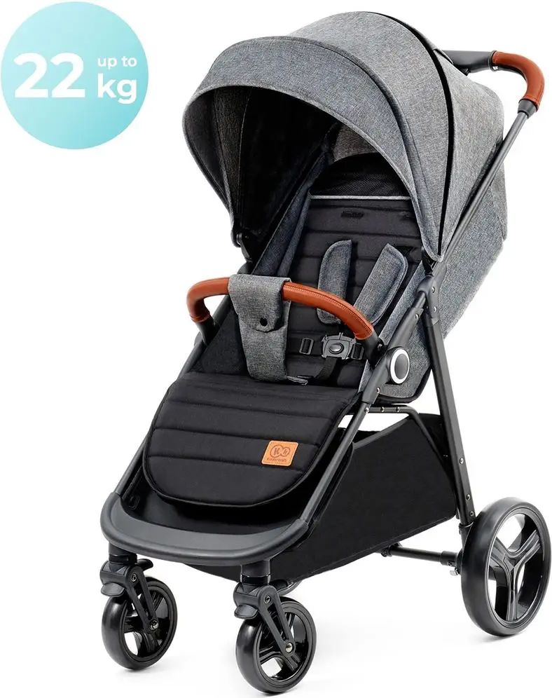 KinderKraft stroller Grande PLUS 2022 grey - obrázek 1