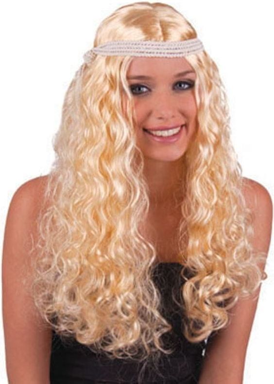 funny fashion Paruka blond anděl s čelenkou - obrázek 1