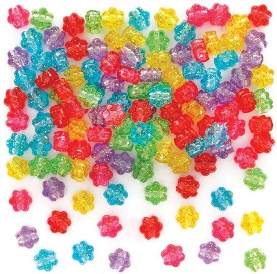 Baker Ross Korálky lesklé květiny (300ks) AX921