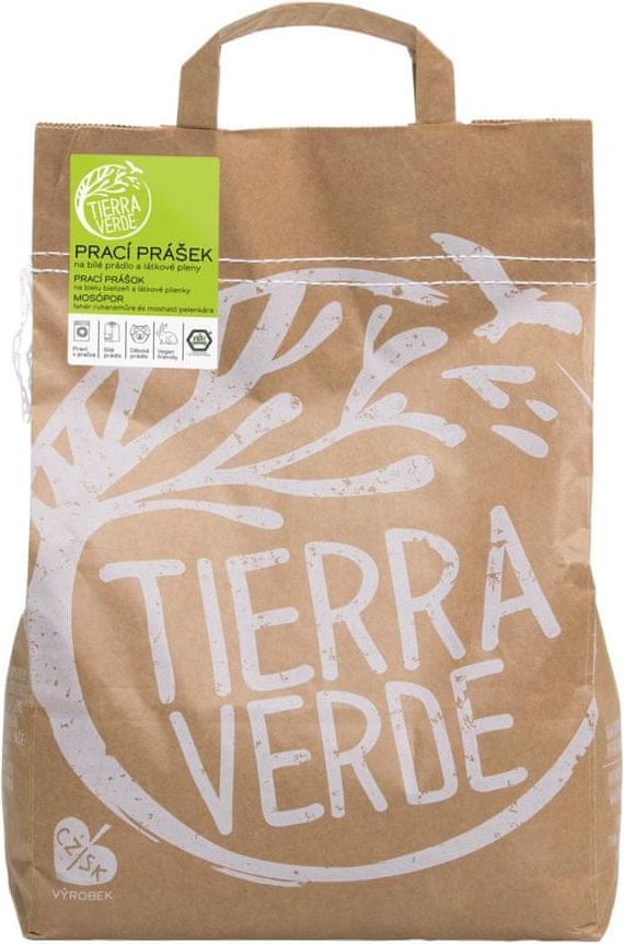 Tierra Verde Prací prášek na bílé prádlo a pleny (pap. taška 5 kg) přímo od Tierra Verde - obrázek 1