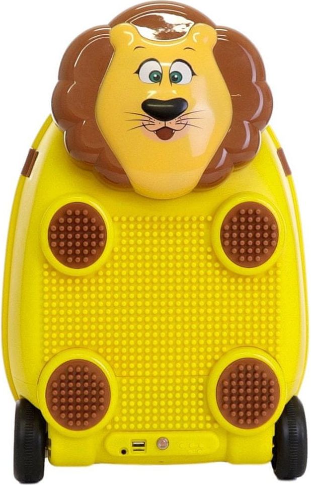 PD TOYS Dětský kufr na dálkové ovládání s mikrofonem (Lvíček-žlutý) - obrázek 1
