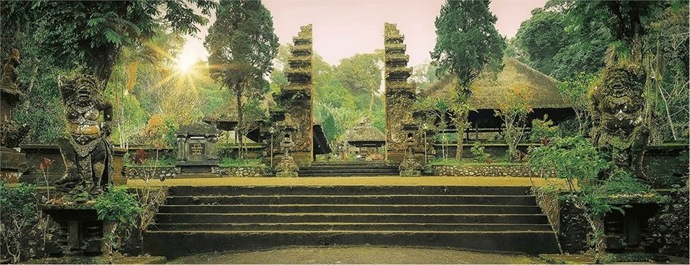 Ravensburger Panoramatické puzzle Chrám džungle Pura Luhur Batukaru, Bali 1000 dílků - obrázek 1