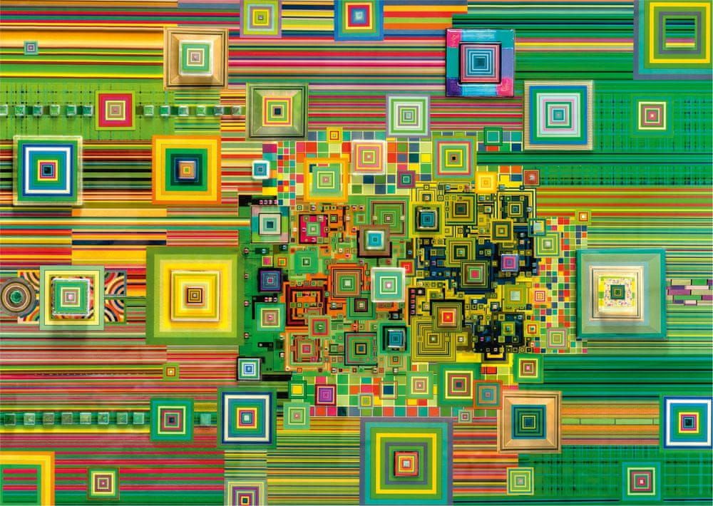Schmidt Puzzle Zelený flashdisk 1000 dílků - obrázek 1