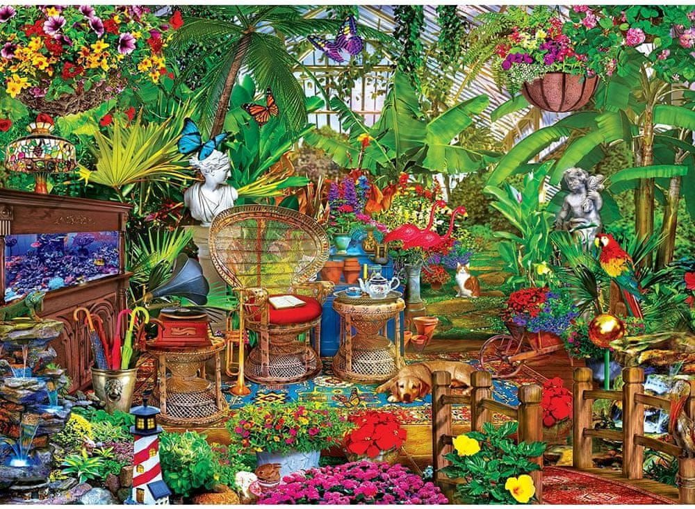MasterPieces Puzzle Seek&Find: Zahradní skrýš 1000 dílků - obrázek 1