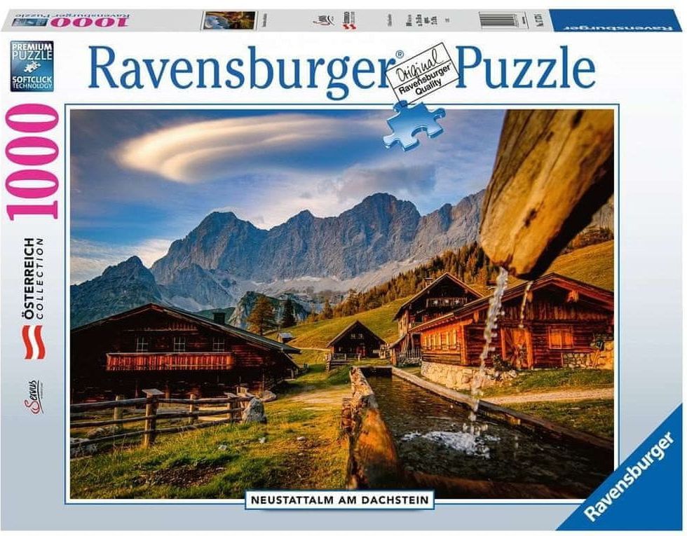 Ravensburger Puzzle Neustattalm am Dachstein, Rakousko 1000 dílků - obrázek 1