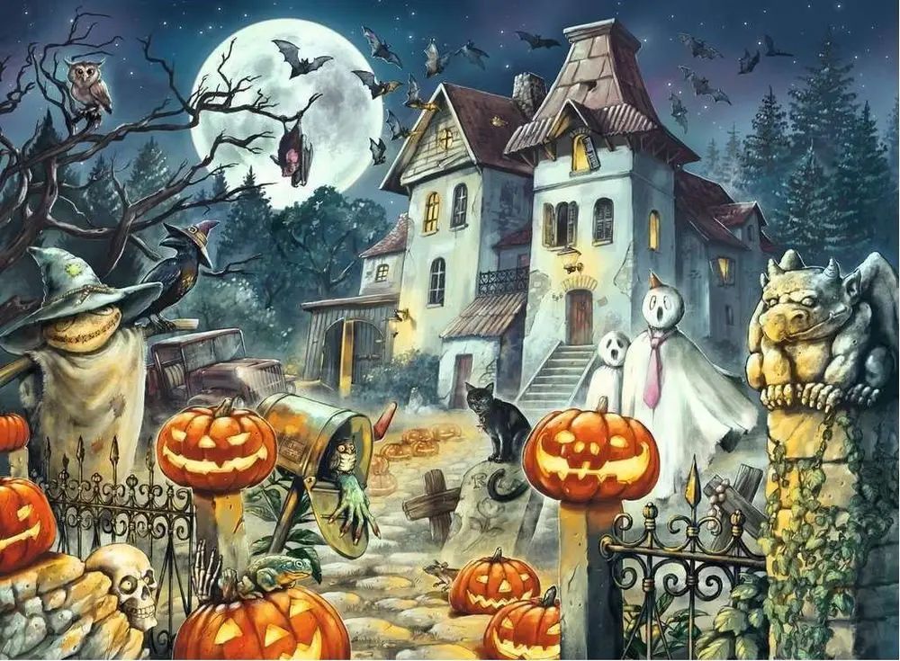 Ravensburger Puzzle Halloweenský dům XXL 300 dílků - obrázek 1