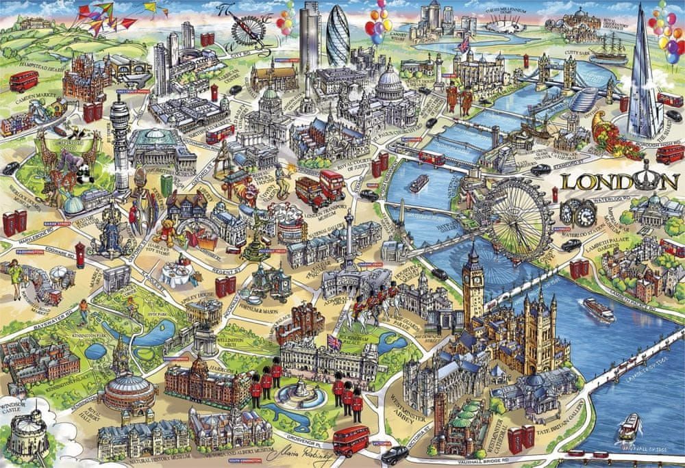 Gibsons Puzzle Londýnské památky 500 dílků - obrázek 1