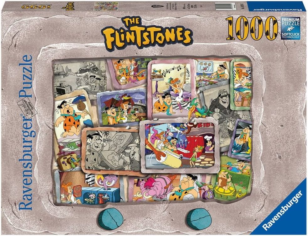 Ravensburger Puzzle Flintstounovi 1000 dílků - obrázek 1