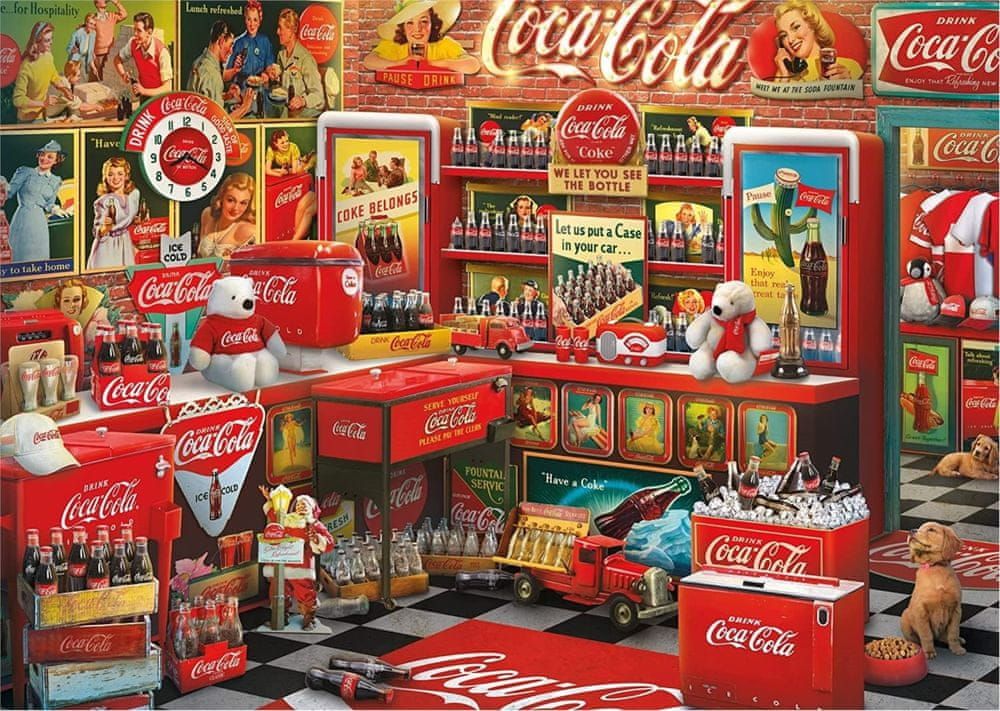 Schmidt Puzzle Coca Cola Nostalgický obchod 1000 dílků - obrázek 1