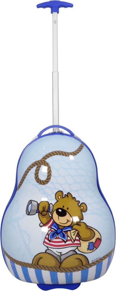 MONOPOL Dětský kufr Teddy Blue XS - obrázek 1