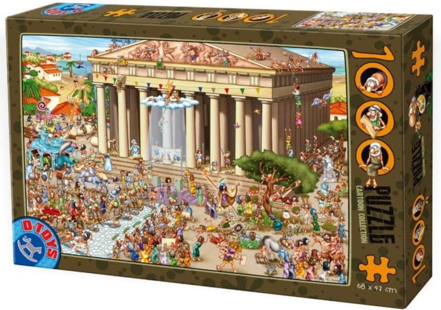 D-Toys Puzzle Řecký chrám 1000 dílků - obrázek 1