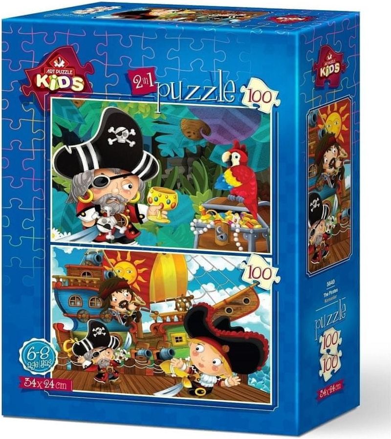 Art puzzle Puzzle Piráti 2x100 dílků - obrázek 1