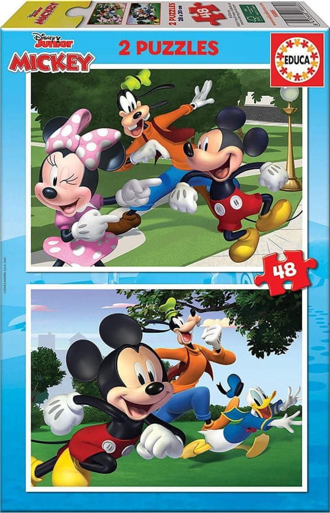Educa Puzzle Mickey a přátelé 2x48 dílků - obrázek 1