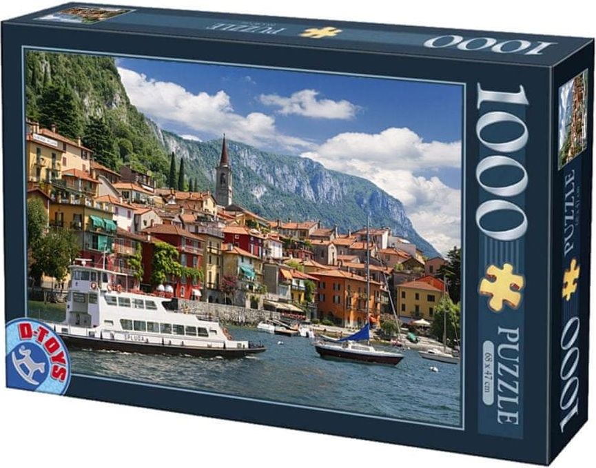 D-Toys Puzzle Přístav Como, Itálie 1000 dílků - obrázek 1