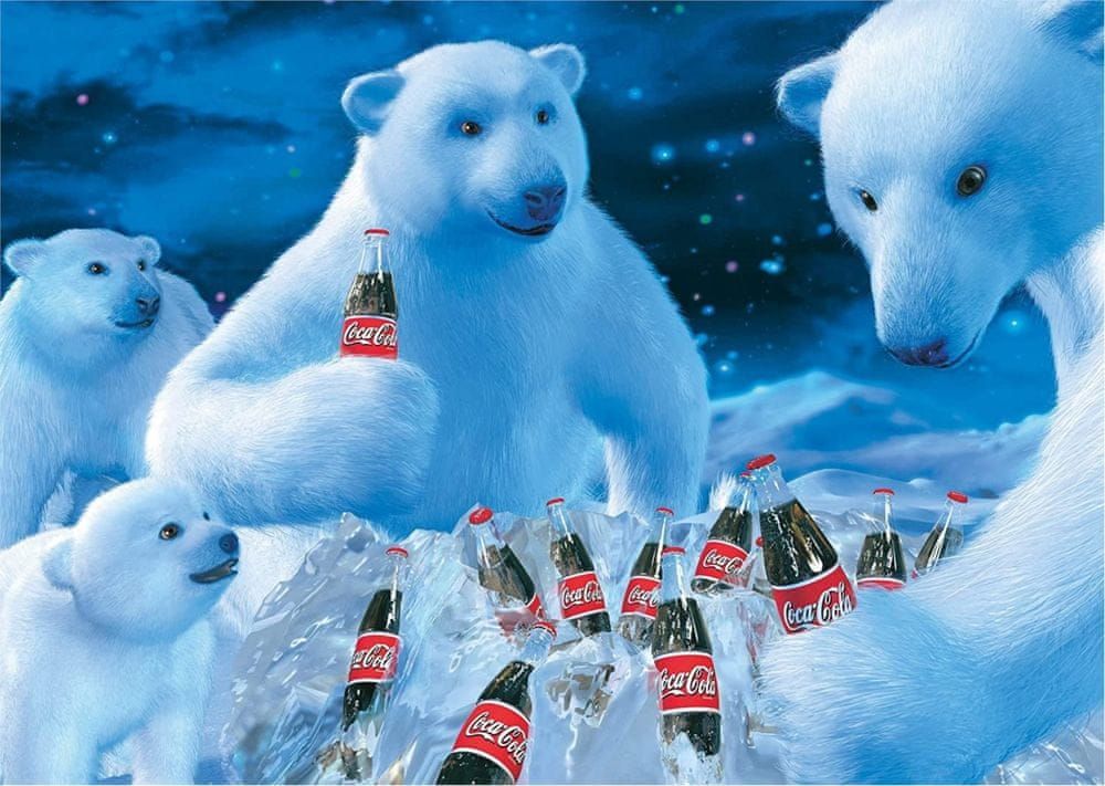 Schmidt Puzzle Coca Cola Lední medvědi 1000 dílků - obrázek 1
