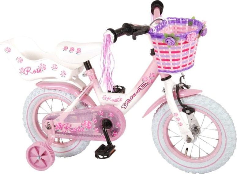 Volare Dětské kolo pro dívky Rose - růžový, 12 " - složený na 95% - obrázek 1