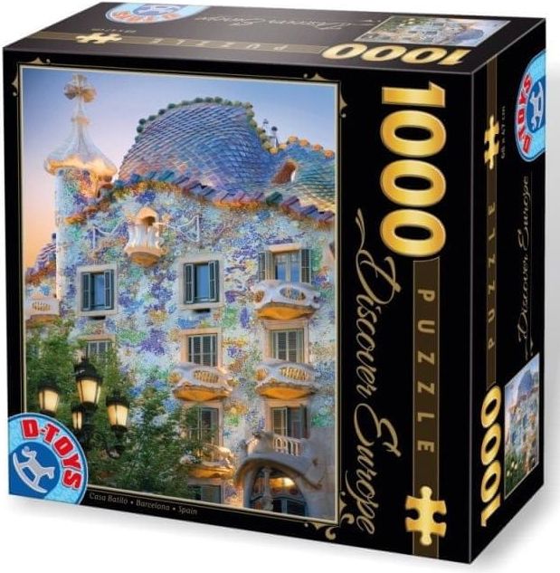D-Toys Puzzle Casa Batlló, Barcelona 1000 dílků - obrázek 1
