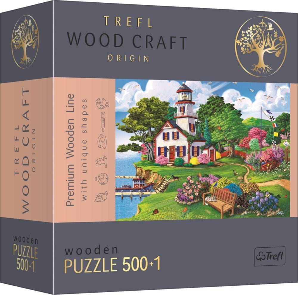 Trefl Wood Craft Origin puzzle Letní útočiště 501 dílků - obrázek 1