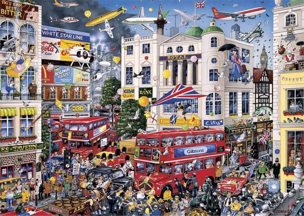 Gibsons Puzzle Miluji Londýn 1000 dílků - obrázek 1