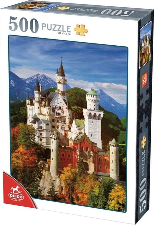 DEICO Puzzle Neuschwanstein, Německo 500 dílků - obrázek 1