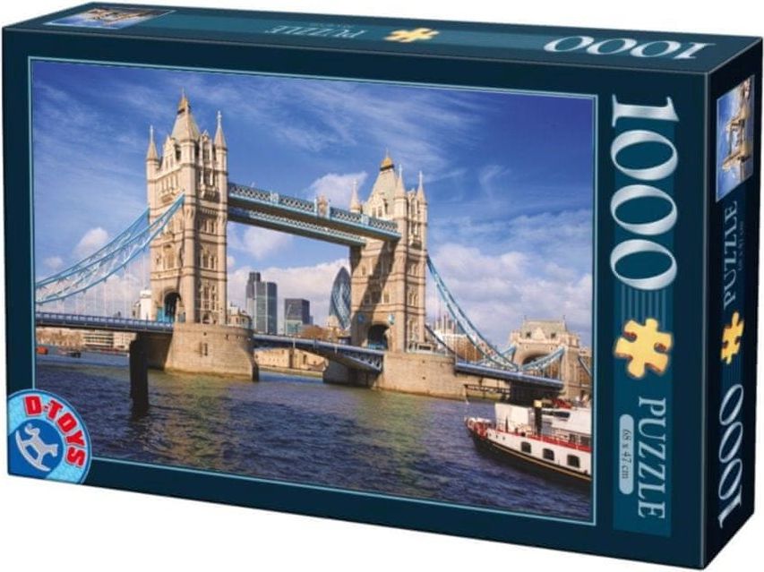 D-Toys Puzzle Tower Bridge, Londýn 1000 dílků - obrázek 1