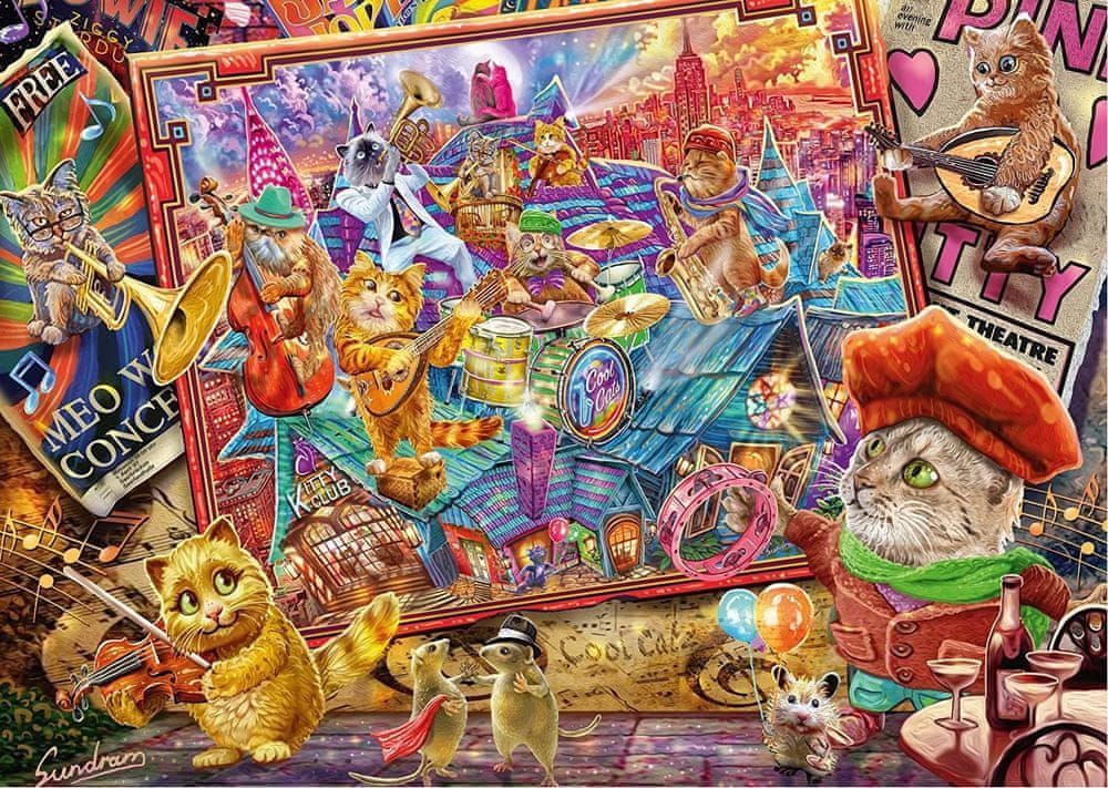 Schmidt Puzzle Kočičí mánie 1000 dílků - obrázek 1