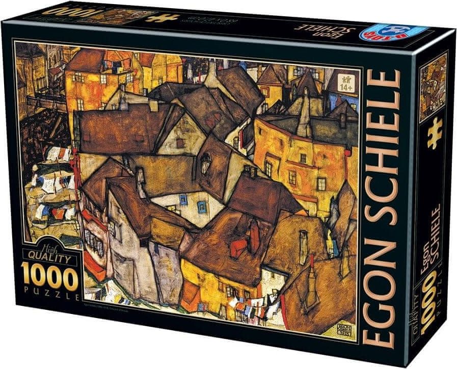 D-Toys Puzzle Malé město 1000 dílků - obrázek 1