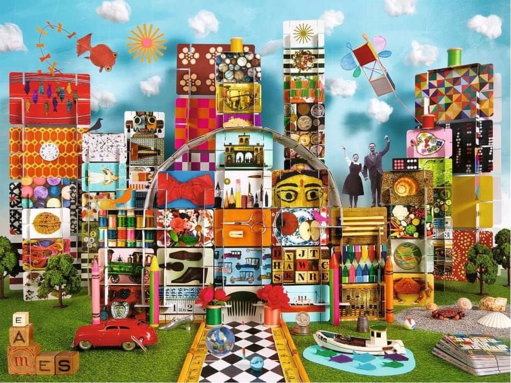Ravensburger Puzzle Eames: Domeček z karet Fantazie 1500 dílků - obrázek 1