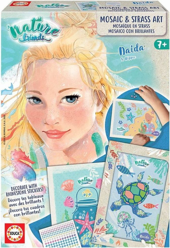 Educa Nature Friends Kreativní sada se štrasovými kamínky