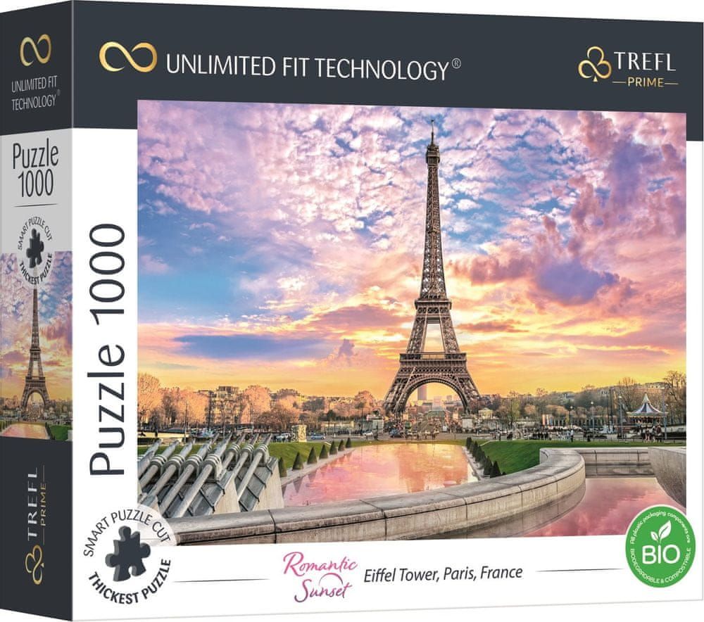 Trefl Puzzle UFT Cityscape: Eiffelova věž, Paříž, Francie 1000 dílků - obrázek 1
