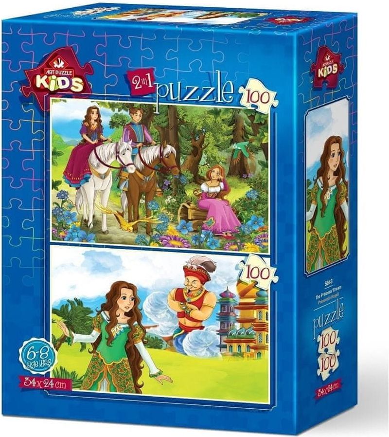 Art puzzle Puzzle Princeznin sen 2x100 dílků - obrázek 1