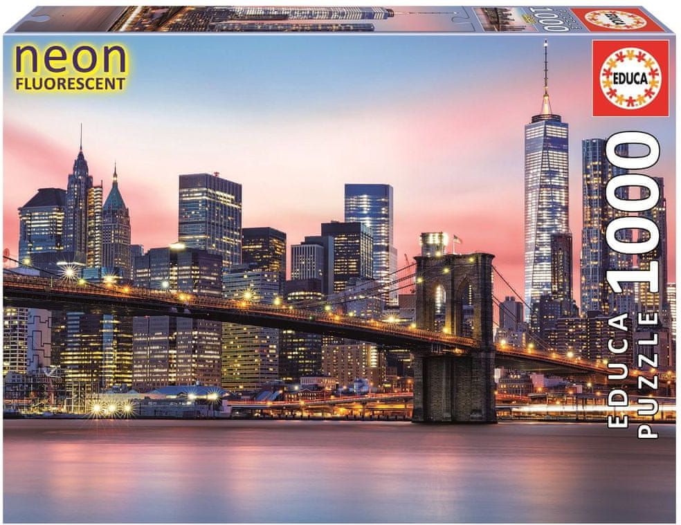 Educa Svítící puzzle Brooklynský most, New York 1000 dílků - obrázek 1