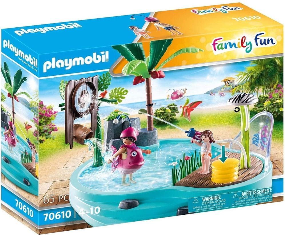 Playmobil 70610 Zábavný bazén s vodní stříkačkou - obrázek 1