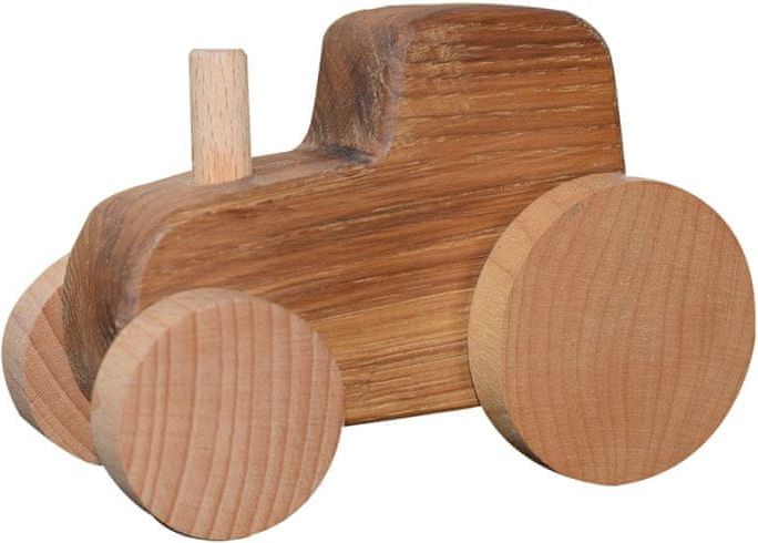 Milujemto Dřevěné autíčko - traktor - obrázek 1