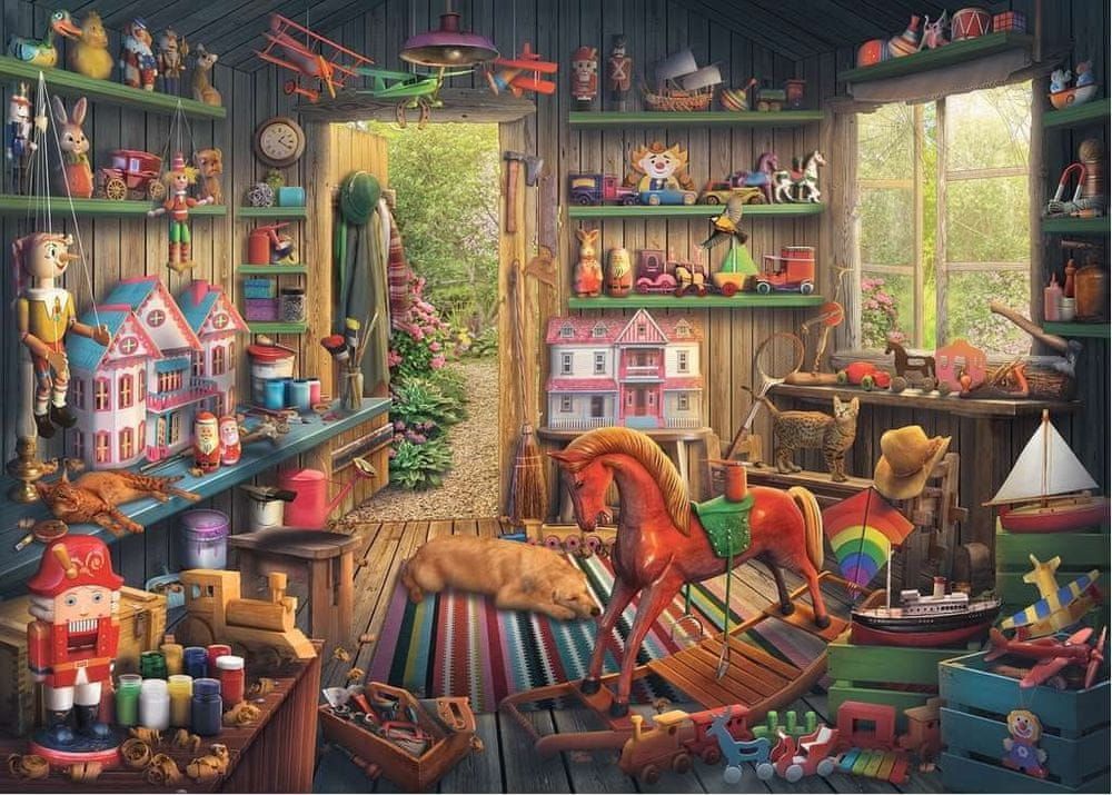 Ravensburger Puzzle Nostalgické hračky 1000 dílků - obrázek 1