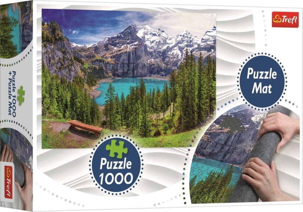 Trefl Puzzle Horská vyhlídka 1000 dílků + Podložka pod puzzle - obrázek 1