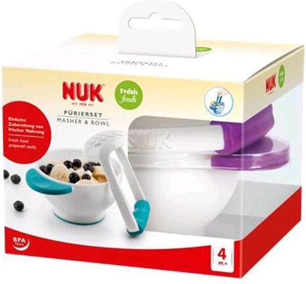 Miska NUK + puree mačkátko zelené - obrázek 3