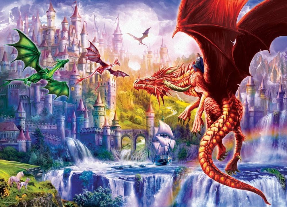 EuroGraphics Puzzle Království draků XL 500 dílků - obrázek 1