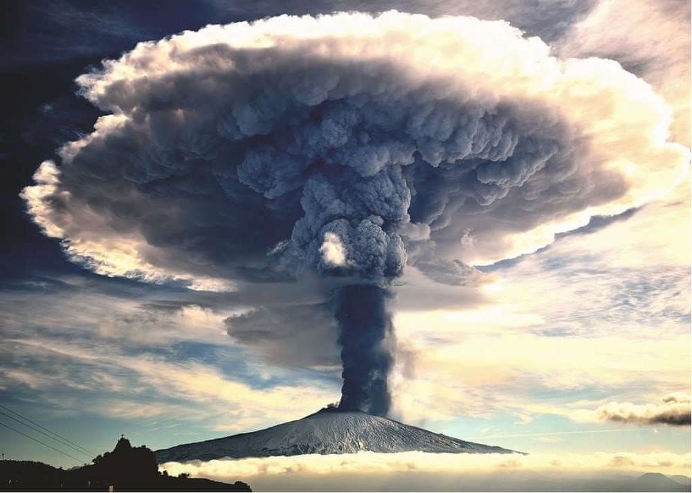 Ravensburger Puzzle Sopka Etna, Sicílie 1000 dílků - obrázek 1