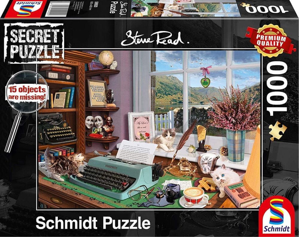 Schmidt Secret puzzle Na pracovním stole 1000 dílků - obrázek 1