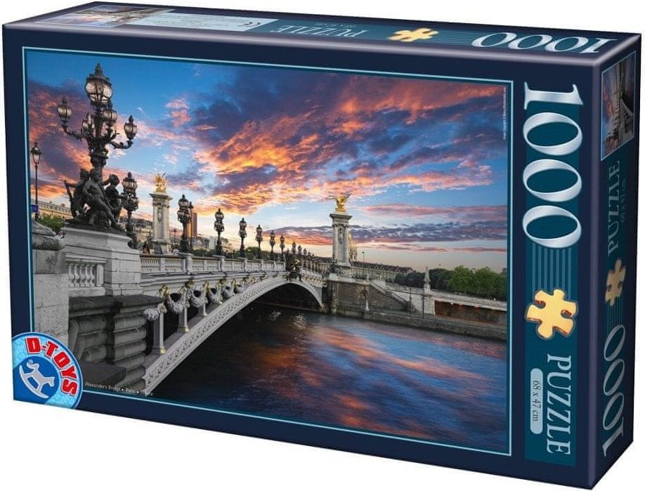 D-Toys Puzzle Alexandrův most, Paříž 1000 dílků - obrázek 1